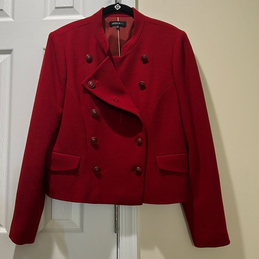 Cranberry Red Double Breasted Jacket